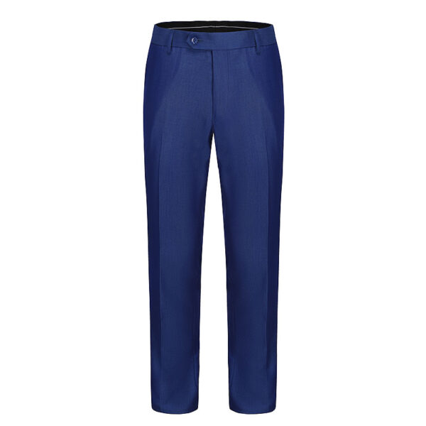 Business Men's Classic Blue Polyester Suit Pants