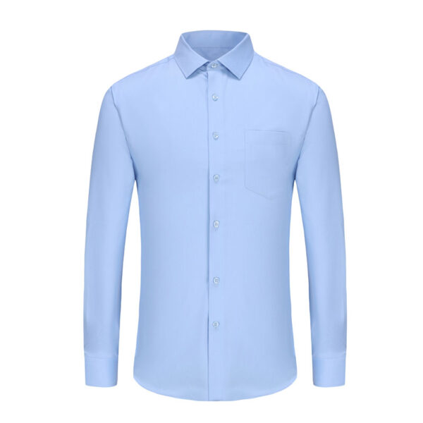 Light Blue Slim Fit Formal Dress Shirt for Men