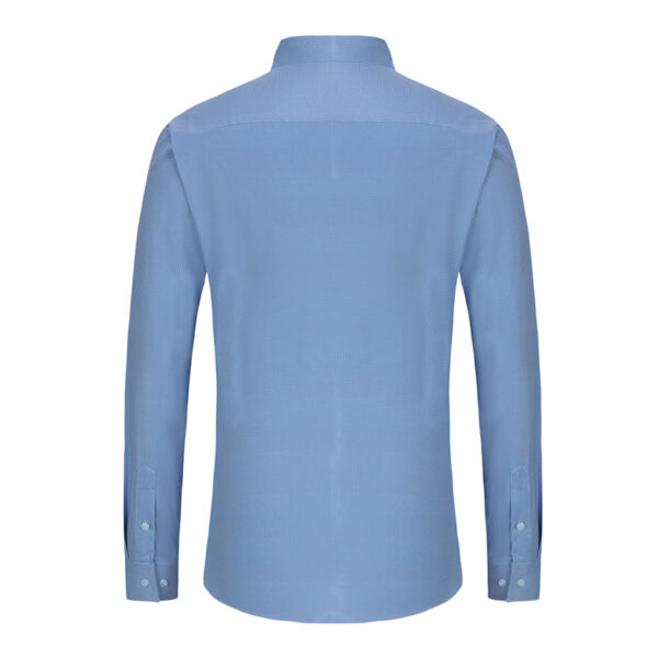 Mens Long Sleeve Comfort Fit Dress Shirts-back