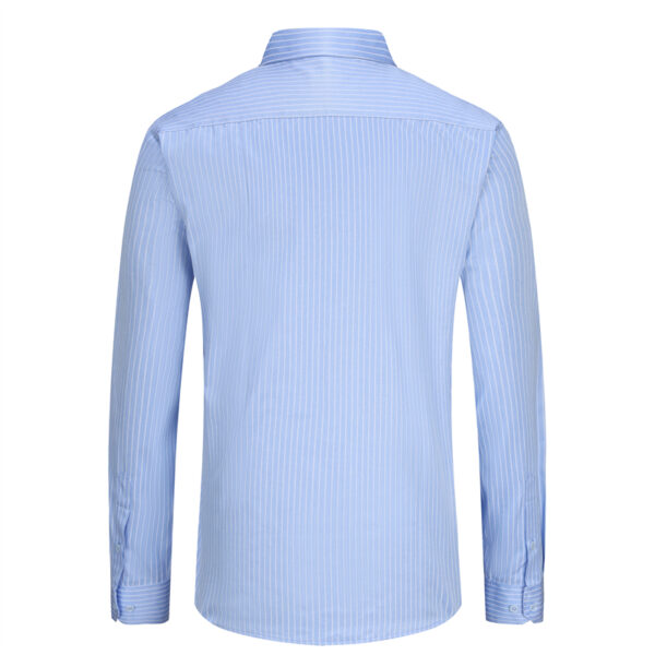 Men's Striped Dress Shirts Button Down Business Shirts-back