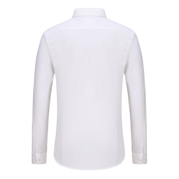 Unique White Formal Dress Shirt for Groom - Image 2