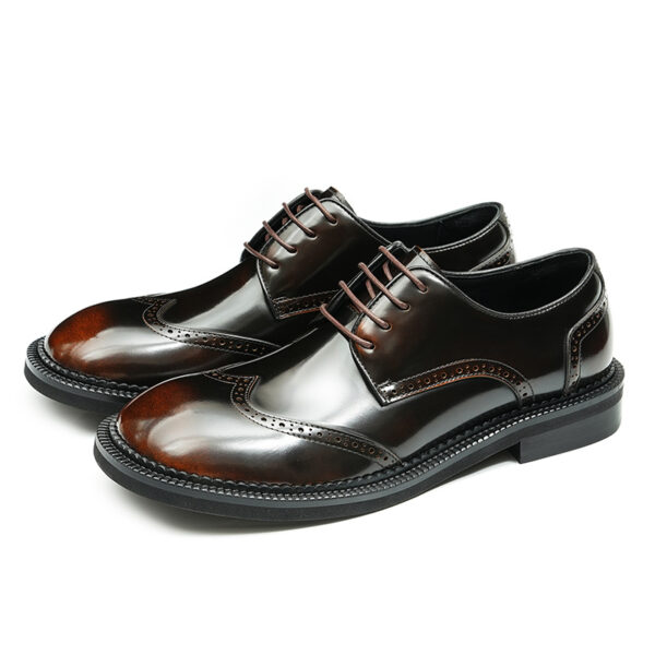 Business Men Formal Derby Glossy Patent Leather (1)