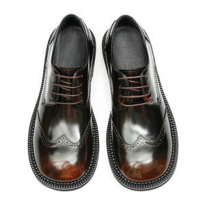 Business Men Formal Derby Glossy Patent Leather (5)