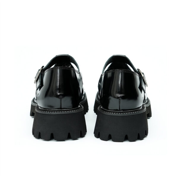 Cap Toe Men's Derby Patent Leather-black (2)