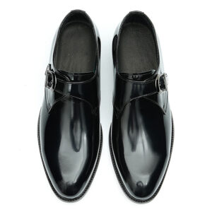 Classic Men's Single Monk Plain Toe-black (7).jpg
