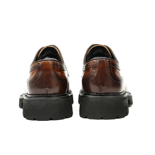 Elegant Wedding Derby Platform Leather Shoes (3)