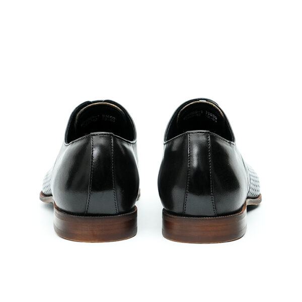 Mens Formal Oxfords Fashion Skeleton Summer Leather Shoes-black (3)
