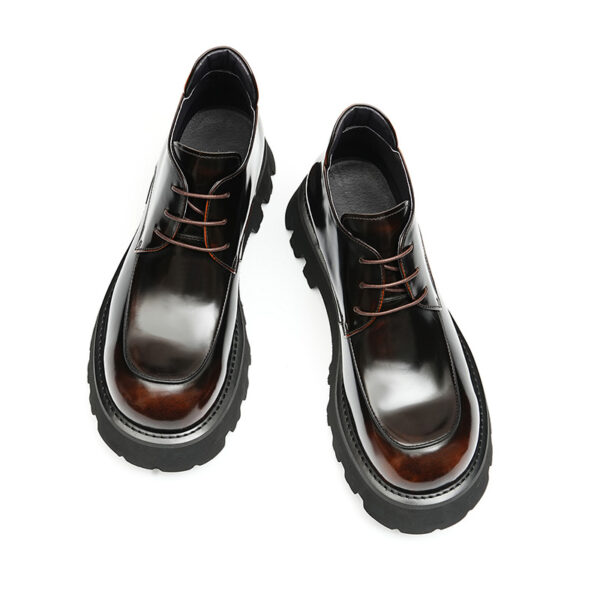 Men's Platform Dress Shoes Plain Toe Derby (4)