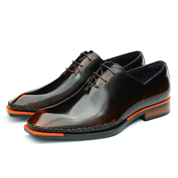 Men's Square Toe Patent Leather Oxford (1)