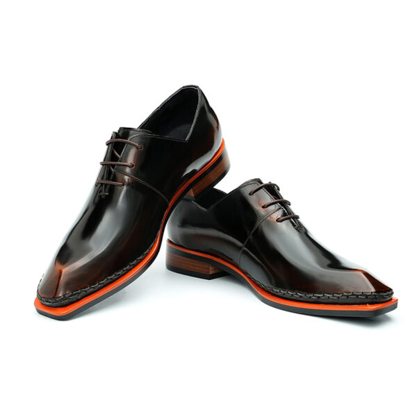 Men's Square Toe Patent Leather Oxford (3)