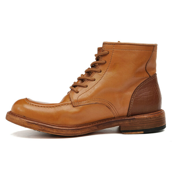 Retro Design Men's Martin Boots-brown (4)