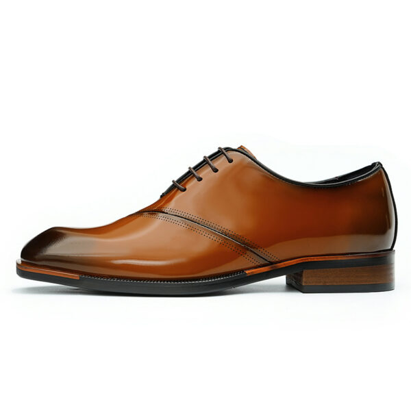 Square Toe Genuine Leather Oxford for Men-brown (3)