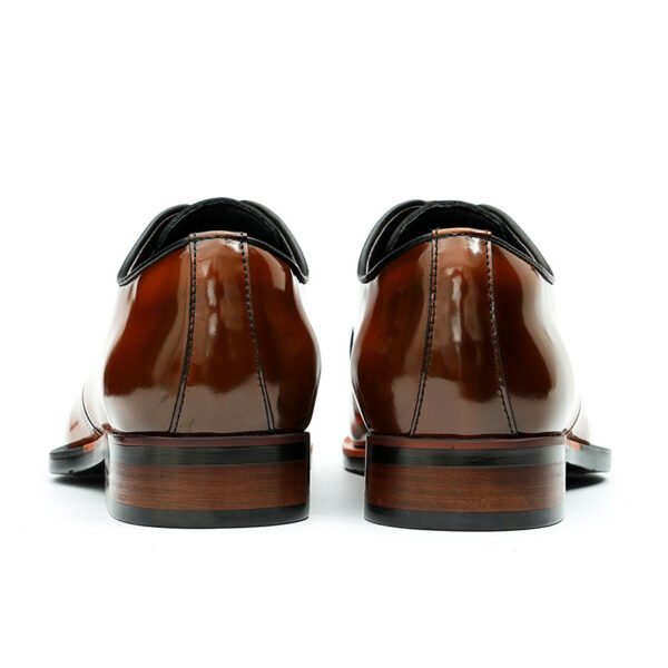 Square Toe Genuine Leather Oxford for Men-brown (4)