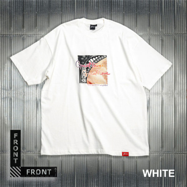100% Cotton Short Sleeve T-Shirt Paris Eiffel Tower Design-white (1)