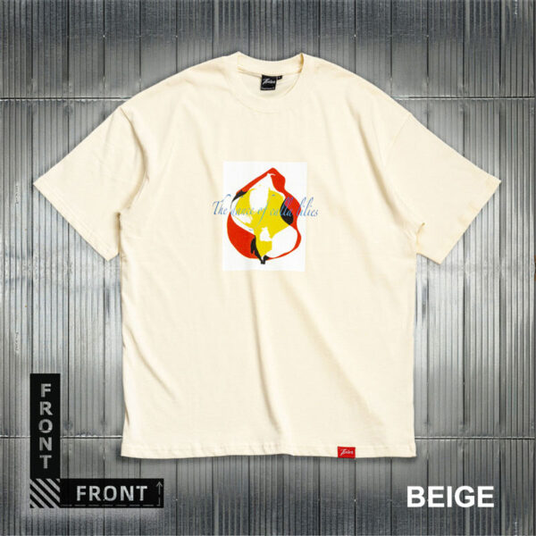Dancing Calla Lilies Men's Short Sleeve Tee-beige (1)
