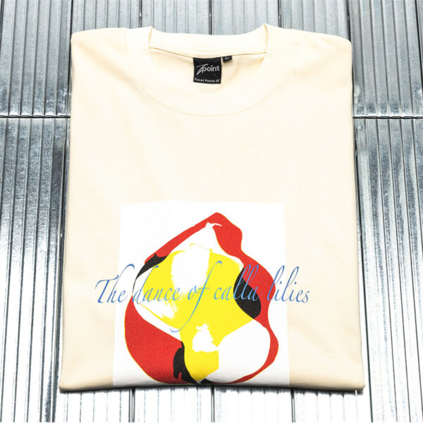Dancing Calla Lilies Men's Short Sleeve Tee-beige (2)