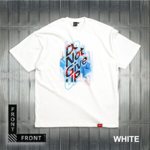 Don't Give Up Men's Tee Shirt with Short Sleeves-white (1)
