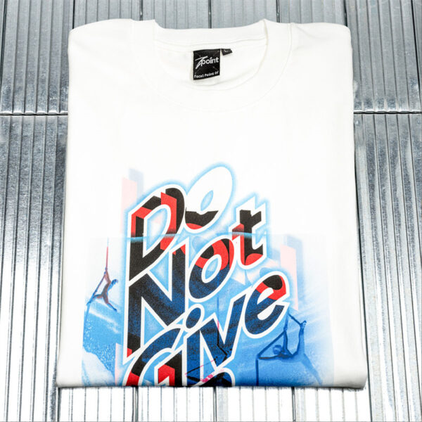Don't Give Up Men's Tee Shirt with Short Sleeves-white (2)