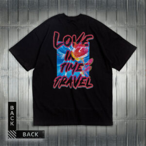 Love In Time Travel Men's Black Tee (2)