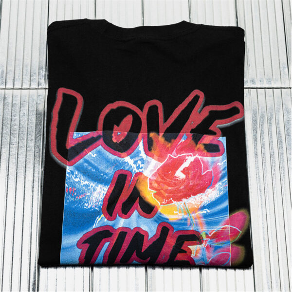 Love In Time Travel Men's Black Tee (4)